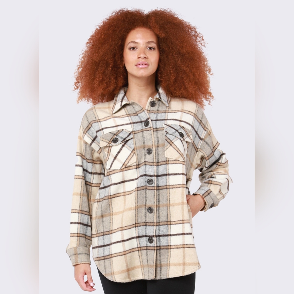 [1X, 2X & 3X] NWT DEX Plus Caramel Shacket